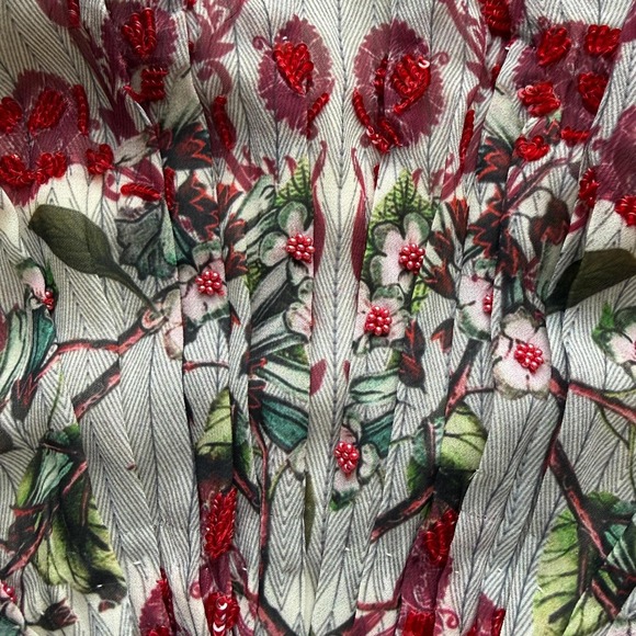 Bhanuni by Jyoti Maxi Dress Women S M Boho Floral Embellished Made in India - Picture 15 of 15